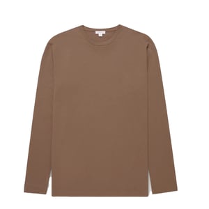 Sunspel L/S Riviera T-Shirt Bark