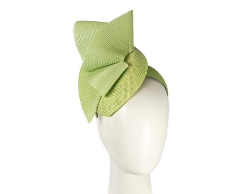 Lime green pillbox fascinator by Fillies Collection