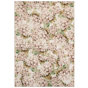 Wild Hydrangea Eco-Washable Rug - 185x275cm