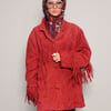 Red Leather Cowgirl Coat