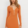 Not My Problem Dress Orange
