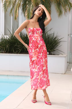 Freedom Is Here Midi Dress Pink