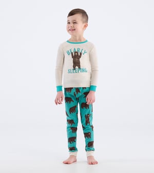 Kids Brown Bears Pajama Set
