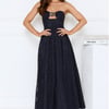 Diva Hour Strapless Maxi Dress Navy