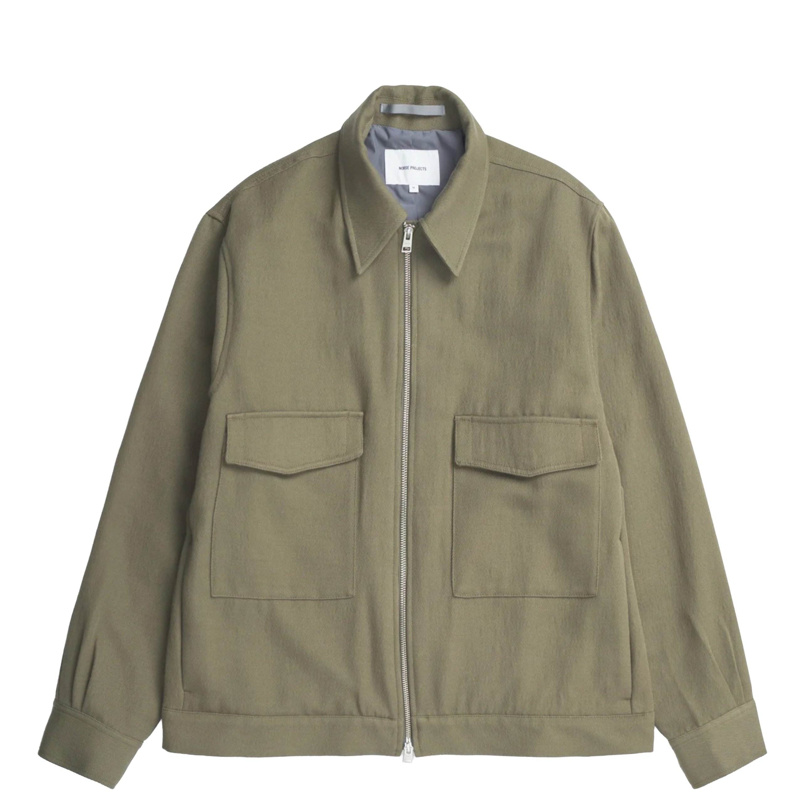 Norse Projects Aksel Cavalry Cotton Wool Windstopper  Jacket Olive Night