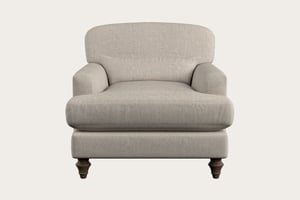 nkuku Deni Armchair | Make To Order | Brera Linen Natural | No Colour