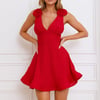 Romantic Twilight Mini Dress Red