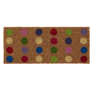 Coir Insert Spots Doormat - 23x53cm