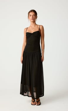 Seduce Maxi Dress (Black) - US 4