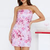 Myrtle Strapless Mini Dress Lilac