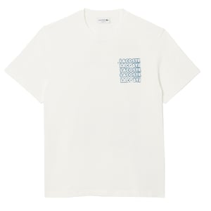 Lacoste Crocodile Blur Graffiti S/S Tee Flour / Limestone