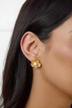 18k Gold Plated Match My Level Earrings Gold