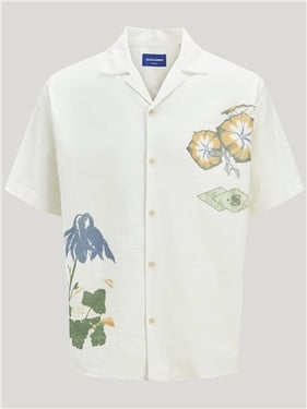 Jack & Jones Luke Retro Shirt - Cloud Dancer - XL