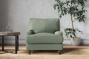 nkuku Marri Armchair | Make To Order | Brera Linen Jade | No Colour