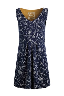 Weird Fish Indus Printed Jersey Tunic Dark Navy Size 18