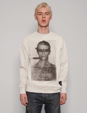 Saint' Sweatshirt in Ecru
