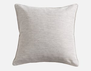 QE Home Striation Euro Sham, Geometric, Grey, 26" x 26"
