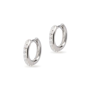 Diamond Crystal Huggie Earrings