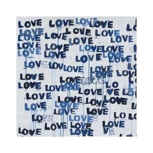 Love Letters Blues Fabric