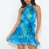Galentine's Day Mini Dress Blue