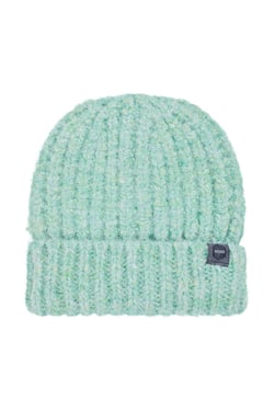 Weird Fish Clare Double Rib Beanie Hat Sea Mist Size ONE