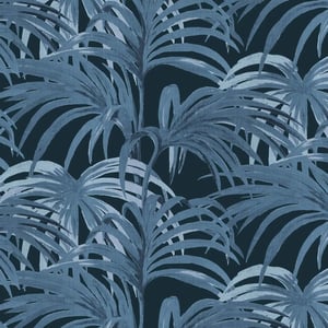 PALMERAL Wallpaper - Midnight and Azure