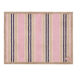 Timeless Stripe Blush Washable Doormat - 65x85cm