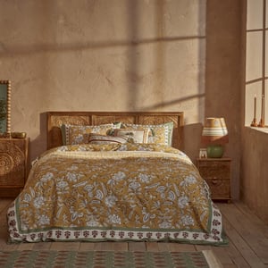 Indian Cotton Sateen Duvet Set - Queen