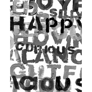 Word of the Day Black + White Wallpaper