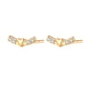Uplifting Stud Earrings 14K Gold