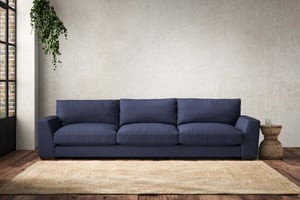 nkuku Guddu Sofa | Make To Order | Super Grand | Recycled Cotton Navy