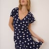 Navy Polka Dot Aimee Mini Dress