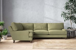 nkuku Marri Left Hand Corner Sofa | Make To Order | Grand | Brera Linen Sage