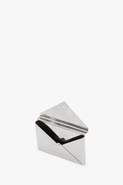 Victoria Beckham Envelope Card Holder In Silver - ONE SIZE - Womens