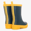 Kids Navy & Yellow Matte Rain Boots