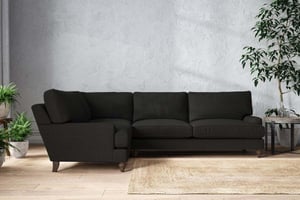 nkuku Marri Left Hand Corner Sofa | Make To Order | Grand | Recycled Cotton Natural