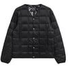 Taion V Neck Button Down Jacket Black