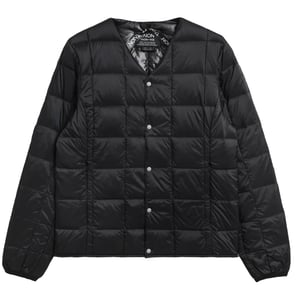 Taion V Neck Button Down Jacket Black