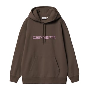Carhartt WIP Womens Hooded Carhartt Sweatshirt Vitola / Phlox