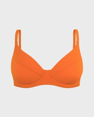 Vilebrequin - Women Underwire Bikini Top Solid - Swimwear - Leona - Orange - Size XS