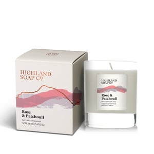 Rose & Patchouli Soya Wax Candle - 30cl