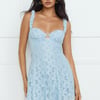Refreshing Soul Lace Mini Dress Blue
