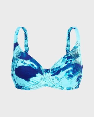 Vilebrequin - Women Underwire Bikini Top Coral Reef - Swimwear - Leona - Blue - Size XL