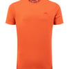 Weird Fish Hooked Branded T-Shirt Rust Leaves Size L
