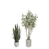 Artificial Willow Eucalyptus Tree and Snake Plant