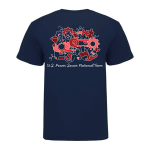 Unisex U.S. Co-Ed Power Soccer National Team Unity Navy Tee / 3X