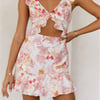 Blooming Summer Mini Dress Pink