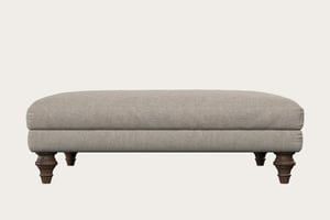 nkuku Deni Dining Footstool | Make To Order | Grand | Brera Linen Natural