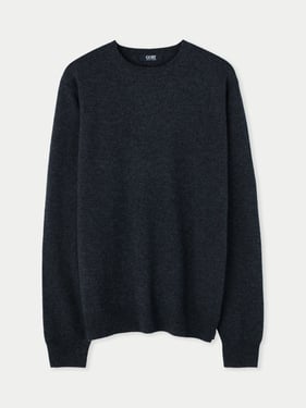 Essential Crewneck Cashmere Sweater - 3XL / charcoal / MK01-75