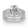 Jeulia 3PC Pear Cut Sterling Silver Eternity Ring Set